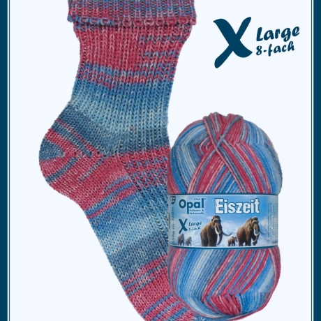 Opal Eiszeit, 8-fädige Sockenwolle, Farbe 11575
