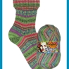 Opal Funky, 4-fädige Sockenwolle, Farbe 11581