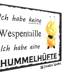 Holzschild-Shabby Hummelhüfte