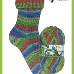 Opal Regenwald 21, 6-fädige Sockenwolle, Fb. 11612