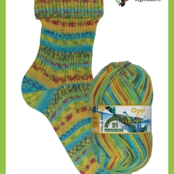 Opal Regenwald 21, 6-fädige Sockenwolle, Fb. 11615