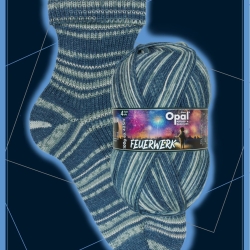 Opal Feuerwerk, 4-fädige Sockenwolle, Farbe 11657