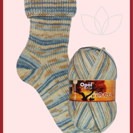 Opal Yoga, 4-fädige Sockenwolle, Farbe 11664