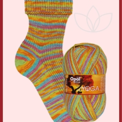 Opal Yoga, 4-fädige Sockenwolle, Farbe 11666