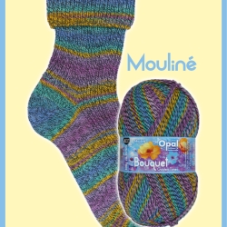 Opal Bouquet, 4-fädige Sockenwolle, Farbe 11685
