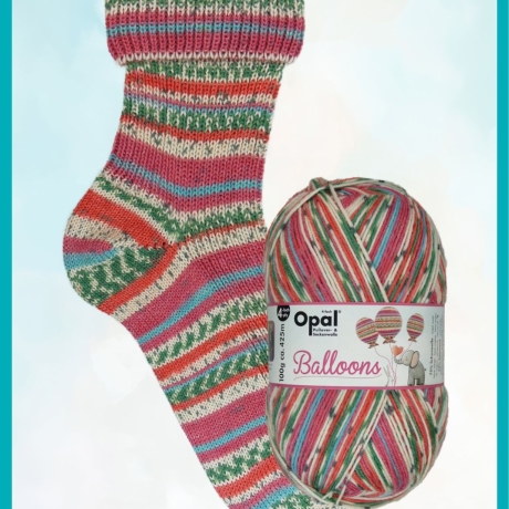 Opal Balloons, 4-fädige Sockenwolle 100g