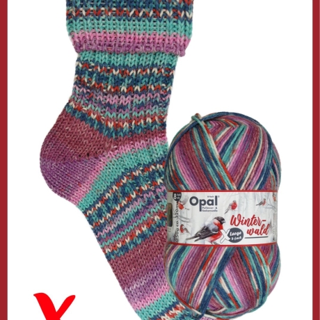 Opal Winterwald, 8-fädige Sockenwolle 150g