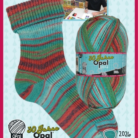 Opal 30 Jahre, 4-fädige Sockenwolle 100g