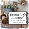 Holzschild-Shabby Freunde sind wie Sterne...