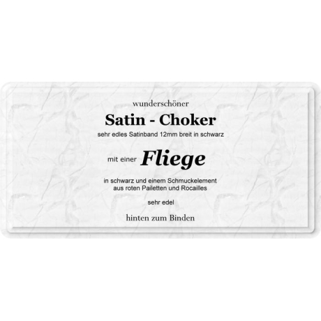 Choker mit einer edlen Fliege / Schleife aus Satin