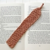 Lesezeichen Braun Brauntöne verschiedene Formen handgestrickt 