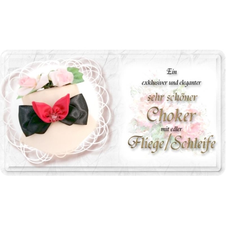 Choker mit einer edlen Fliege / Schleife aus Satin