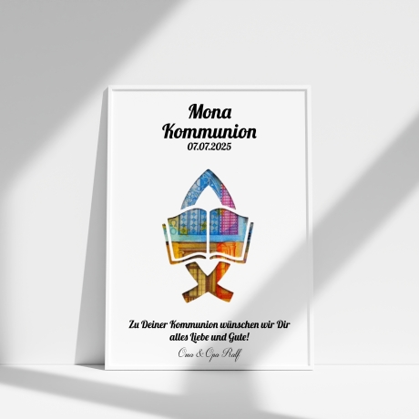 Personalisiertes Kommunion Geschenk für Jungen und Mädchen