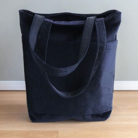 Tragetasche/Cordbeutel/Cordtasche/totebag/schwarze Tasche/Beutel