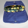 kleine Umhängetasche Damen-Jeanstasche-Blumenmuster-Clutch-gelb