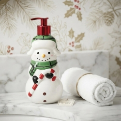 Weihnachtlicher Seifenspender Schneemann - 500ml Seife mit Duft !