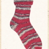 Opal Regenwald 20, 4-fädige Sockenwolle, Farbe 1208 Marienkäfer