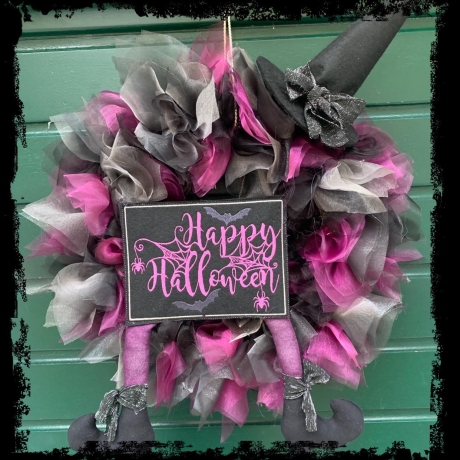 Ferberline Stickdatei Türschild Halloween ab 10x10