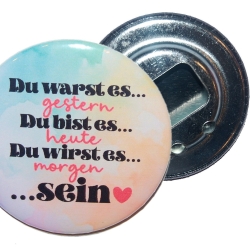 Liebesspruch Flaschenöffner 59 mm Metall Liebe