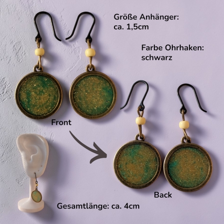 Kreative Ohrringer Resinanhänger
