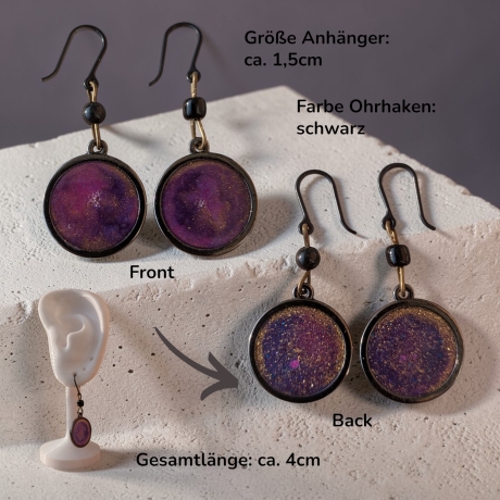Kreative Ohrringer Resinanhänger