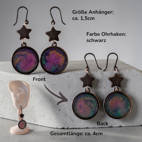 Kreative Ohrringer Resinanhänger