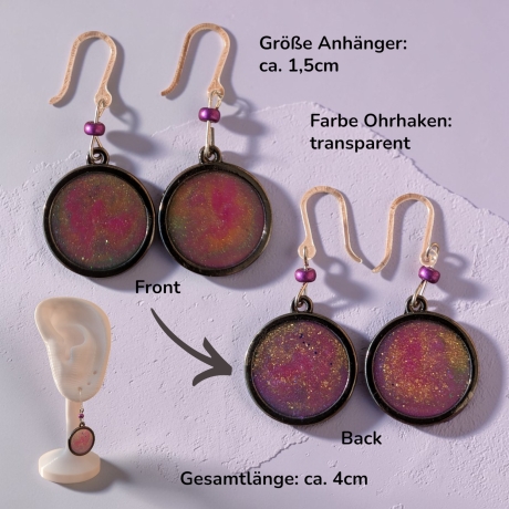 Kreative Ohrringer Resinanhänger