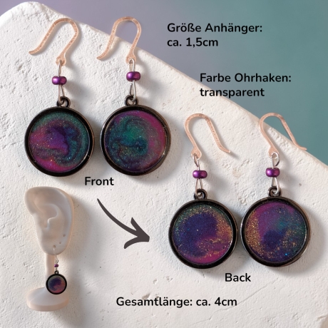 Kreative Ohrringer Resinanhänger
