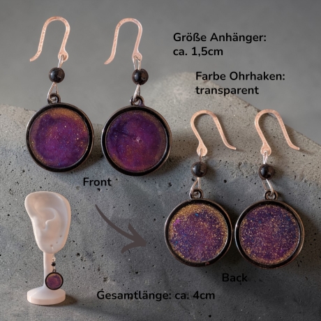 Kreative Ohrringer Resinanhänger