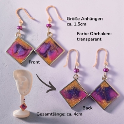 Kreative Ohrringer Resinanhänger
