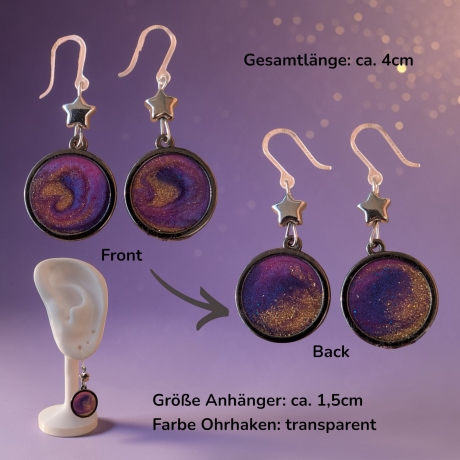 Kreative Ohrringer Resinanhänger