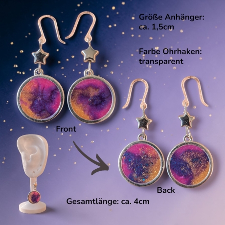 Kreative Ohrringer Resinanhänger
