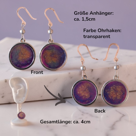 Kreative Ohrringer Resinanhänger