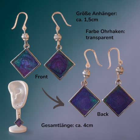 Kreative Ohrringer Resinanhänger