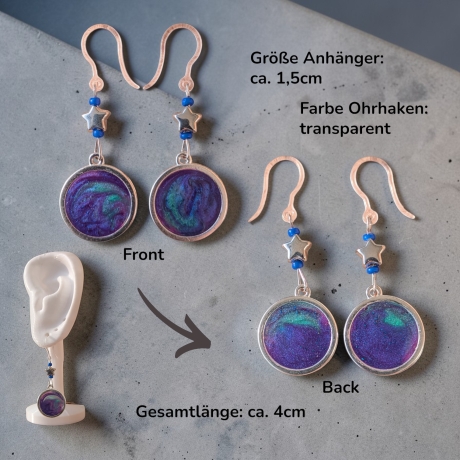 Kreative Ohrringer Resinanhänger