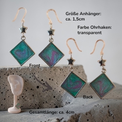 Kreative Ohrringer Resinanhänger