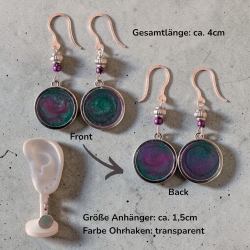 Kreative Ohrringer Resinanhänger