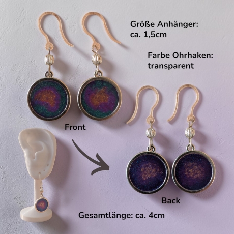 Kreative Ohrringer Resinanhänger