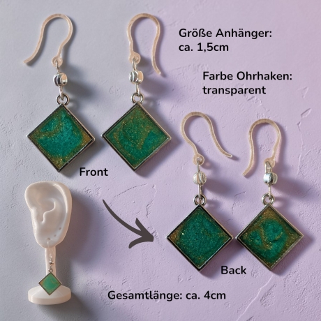 Kreative Ohrringer Resinanhänger