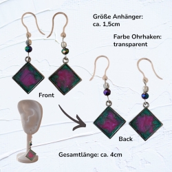 Kreative Ohrringer Resinanhänger