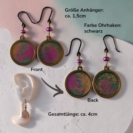Kreative Ohrringer Resinanhänger