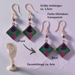 Kreative Ohrringer Resinanhänger