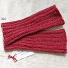 Handstulpen Weinrot flache Rippen handgestrickt Umfang ca 24cm