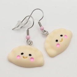 lustige Maultaschen mit Gesicht Ohrhänger Ohrringe Modeschmuck lustige Maultaschen mit Gesicht Ohrhänger Ohrringe Modeschmuck