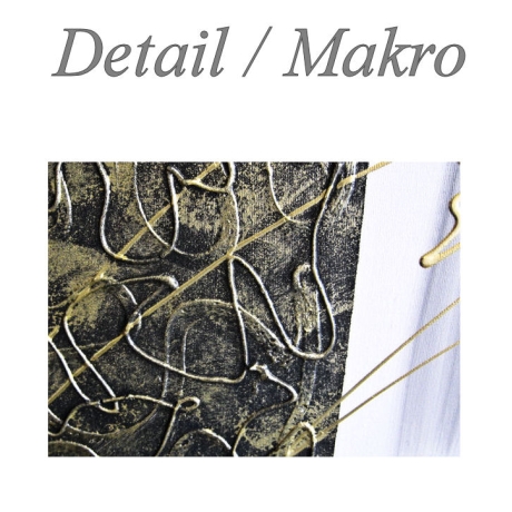 MK1 Art Bild Leinwand Abstrakt Kunst Malerei Acrylbild braun