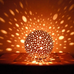 Keramik Leuchtkugel Namenslampe Geburtslampe Kugellampe mit Name