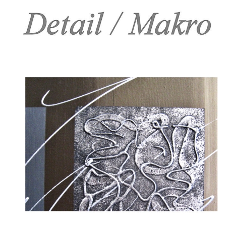MK1 Art Bild Leinwand Abstrakt Kunst Malerei Acrylbild braun