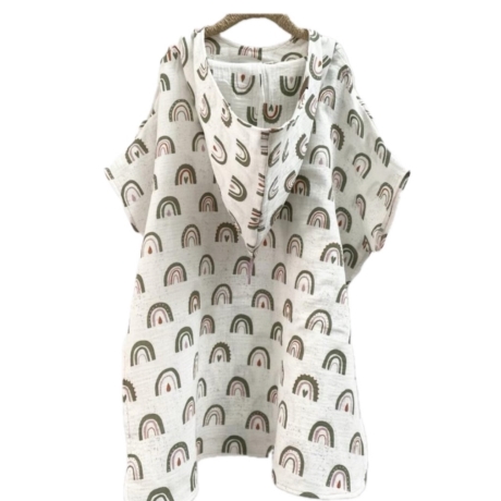 Badeponcho aus Musselin | Damen | Herren | Kinder | Öko Tex 100