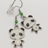 niedliche Panda grün Ohrhänger Ohrringe Modeschmuck