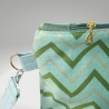 Umhängetasche Damen(grün/gold/Handtasche/Schultertasche/Foldover